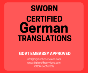 100% Trusted Service, Sworn Certified & German Court Legalized